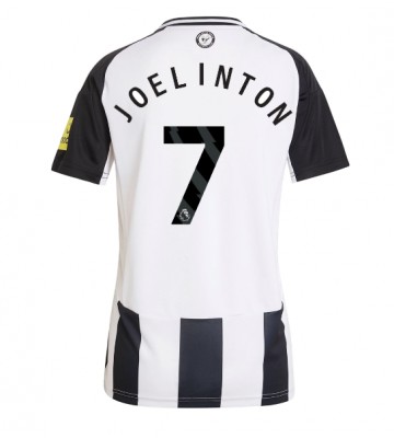 Newcastle United Joelinton #7 Primera Equipación Mujer 2024-25 Manga Corta